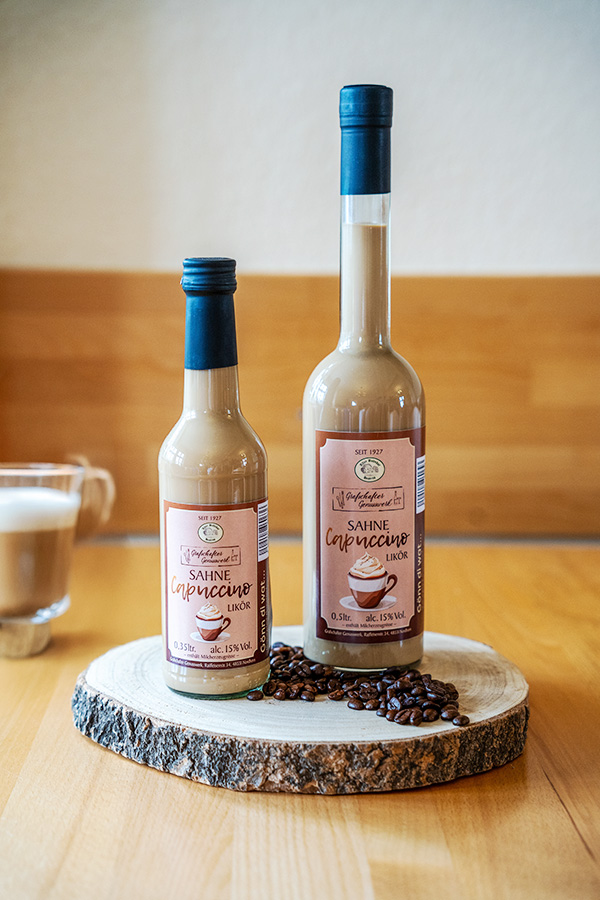 Flasche Sahnecappuccino-Likör von Grafschafter Genusswerk